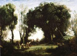 camille corot A Morning; Dance of the Nymphs(Salon of 1850-1851) china oil painting image